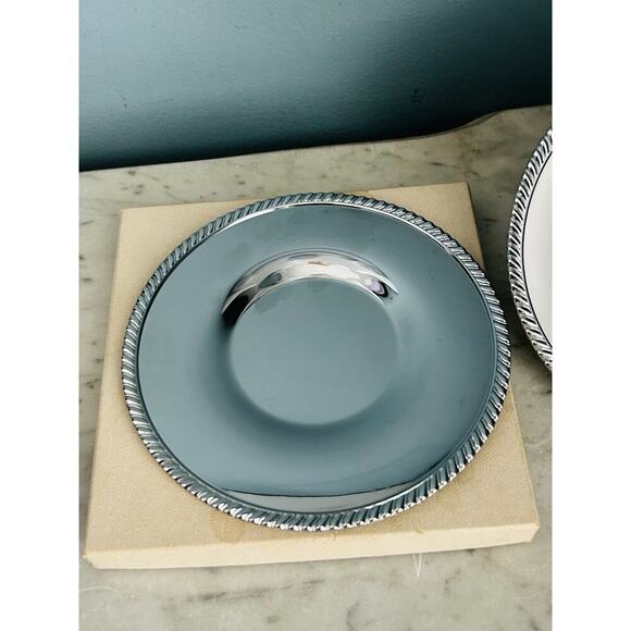 Vintage Doehler-Jarvis (2) Plate Division National Lead Chromeware Plates NIB - Picture 7 of 12